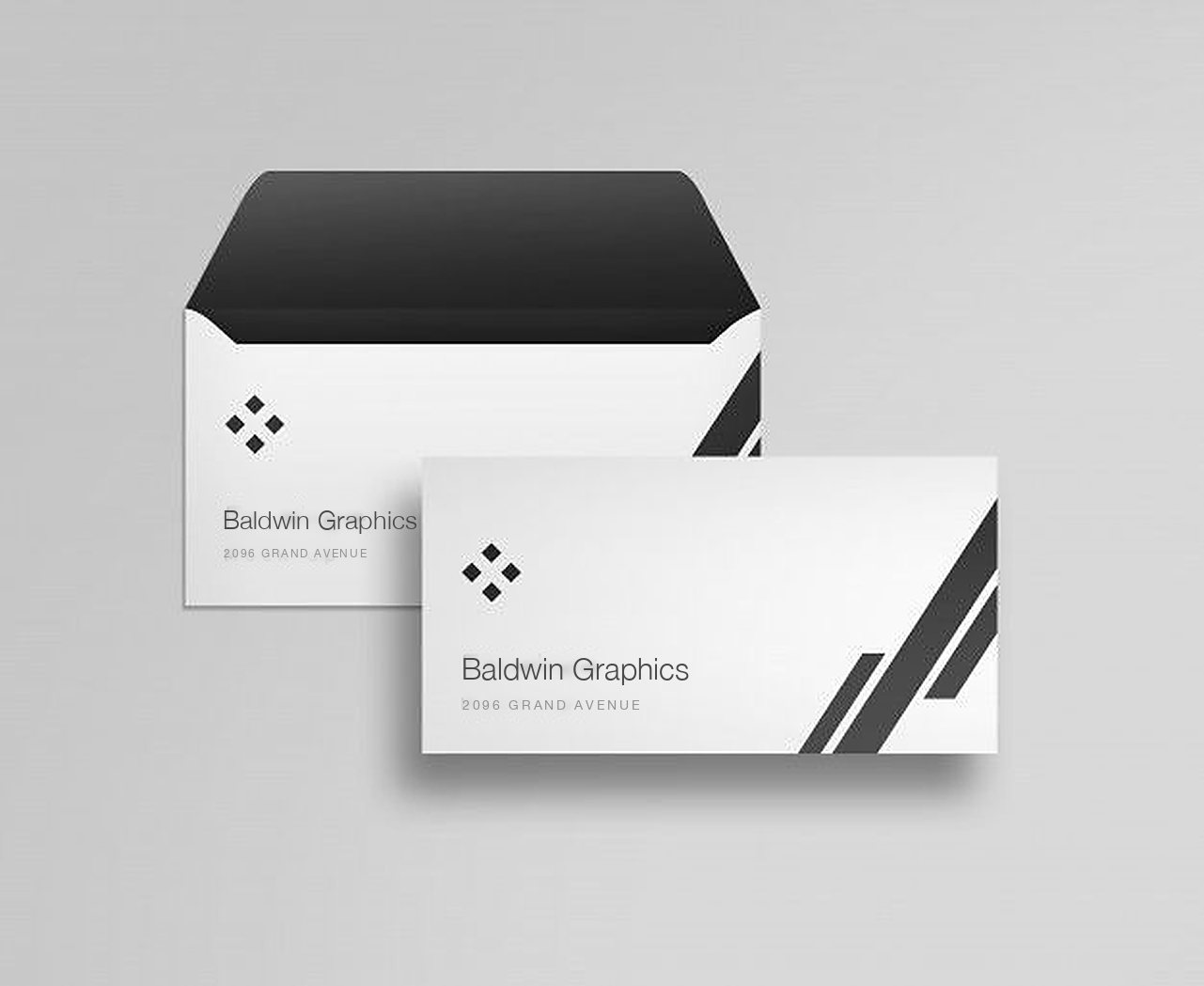 Envelopes printed at Baldwin Graphics