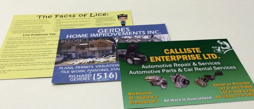 Full-color postcards printed at Baldwin Graphics
